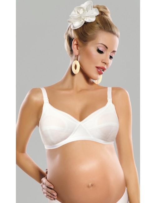 Amam Cotton breasfeeding bra white