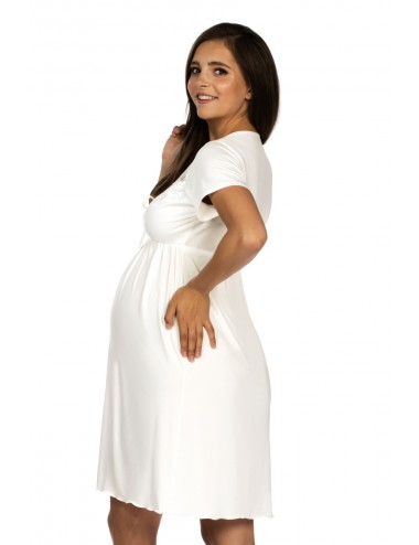 Nočná košeľa na dojčenie - Dámska materská košieľka - Tehotenská móda 3012 - chrbát